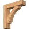 Ekena Millwork Imperial Block Smooth Bracket w/ Offset Brace, Western Red Cedar, 7 1/2"W x 32"D x 32"H BKT0806X32X32IMP05SWR - alternate 1